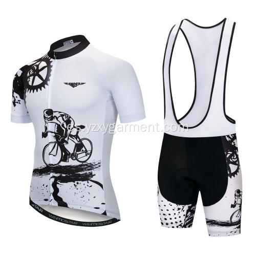 El último diseño de ropa de ciclismo.